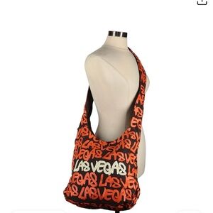 Robin Ruth Vibrant Orange and Black Crossbody Bag